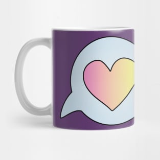 I Love You (pink and yellow) Mug